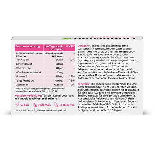 PMS Biotic Lactobacilli + Chasteberry