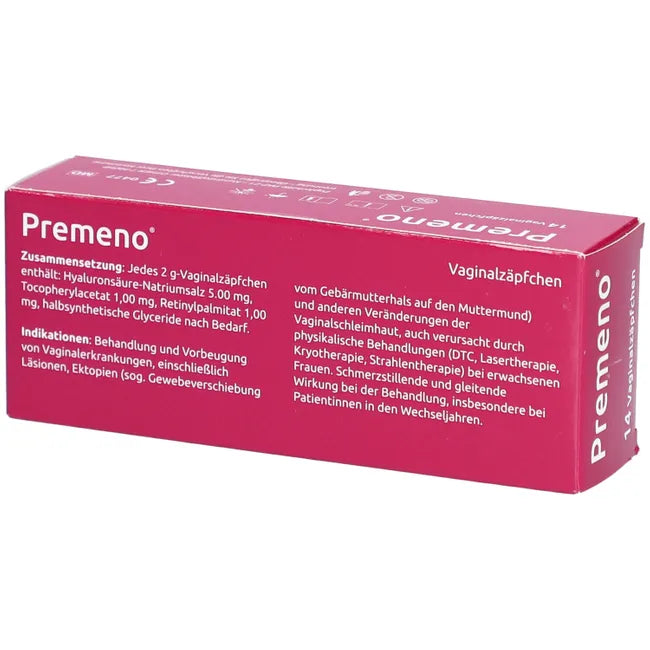 PREMENO vaginal suppositories 14 pcs