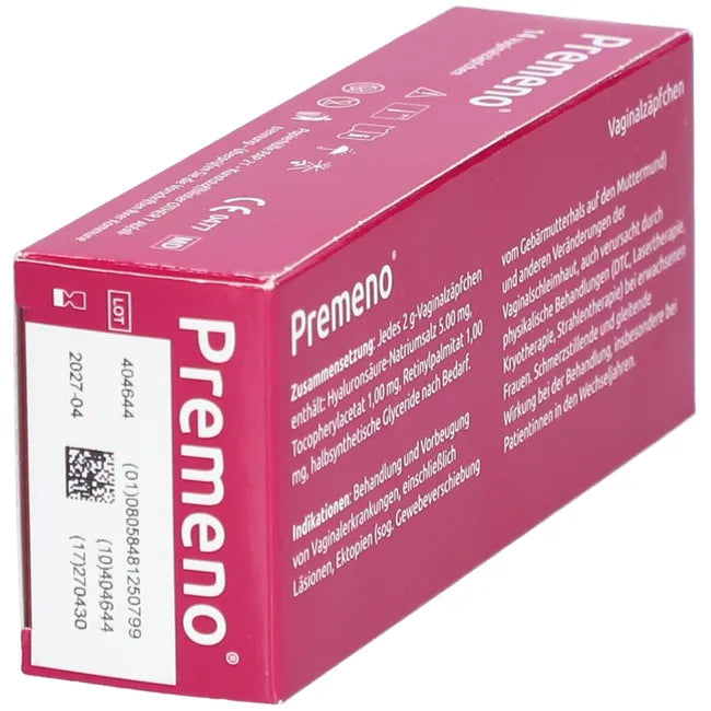 PREMENO vaginal suppositories 14 pcs