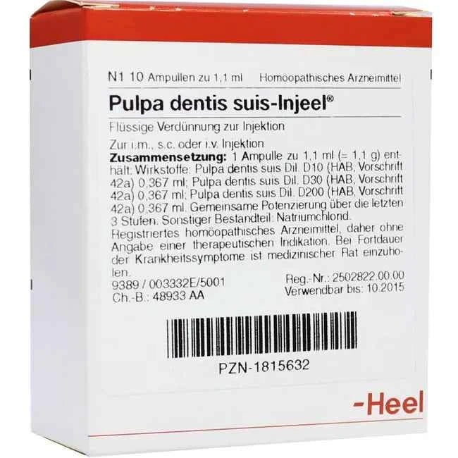 PULPA DENTIS SUIS Injeel ampoules