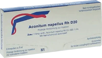 Pain conditions, Anxiety, ACONITUM NAPELLUS Rh D 20 ampoules - UKDorf 