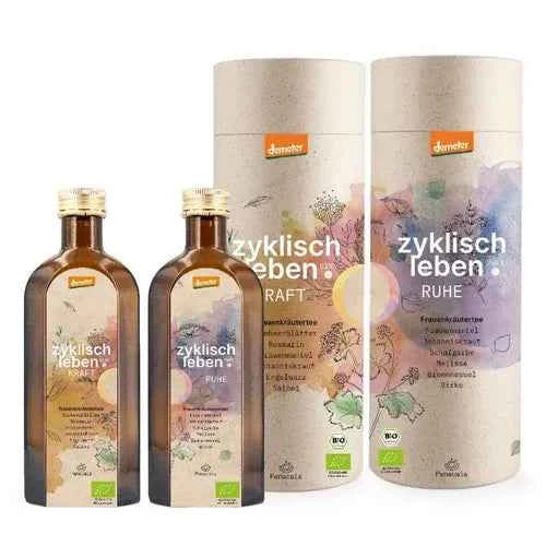 Panacaia Set cyclical living women's herbal tea and women's herbal extract