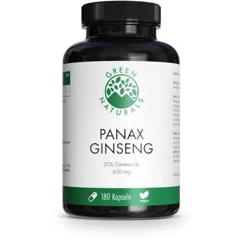 Panax Ginseng high-dose vegan capsules 180 count