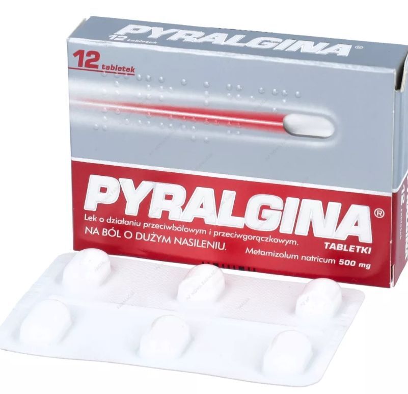 Pargyline (Pyralgina), metamizolum natricum, fever treatment, 12