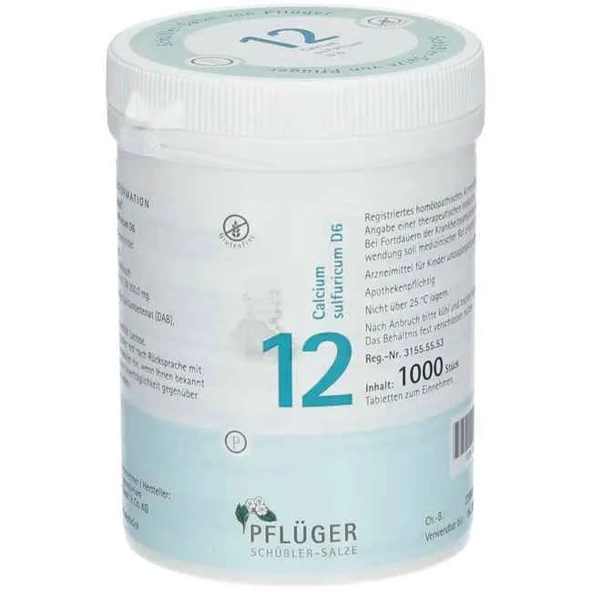 Pflüger 12 Calcium sulfuricum D 6 Tabl.