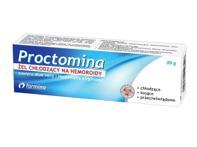 Proctomina cooling gel hemorrhoids 30g, preparation h cooling gel