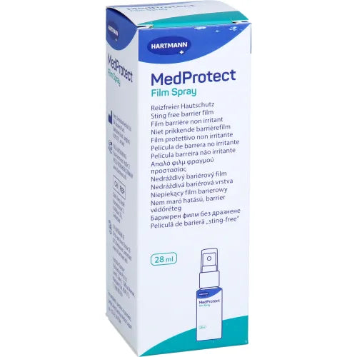 Protects vulnerable or damaged skin from irritants for up to 72 hours MedProtect Film Spray 28 ml
