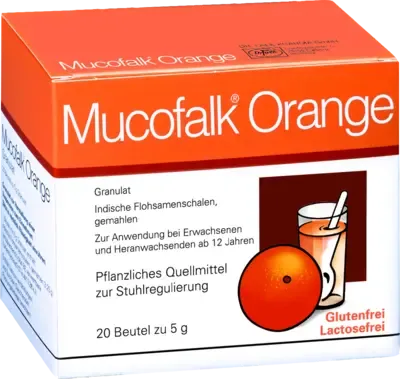 Psyllium husk powder, MUCOFALK Orange Graules sachets - UKDorf 