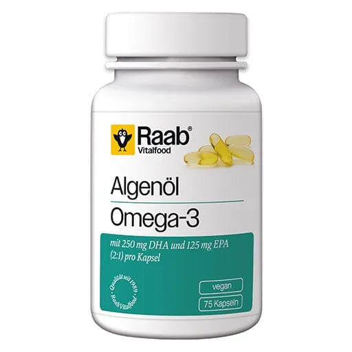 RAAB Vitalfood Algae Oil Omega-3 Capsules - UKDorf 