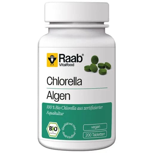 RAAB Vitalfood Chlorella Organic Tablets - UKDorf 
