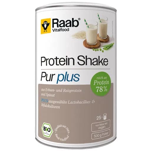 RAAB Vitalfood Protein Shake pure plus organic powder - UKDorf 