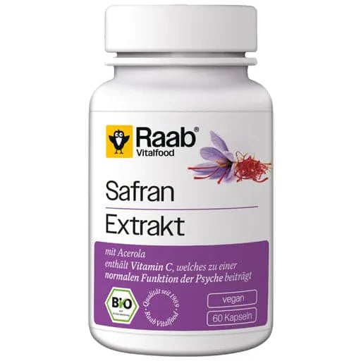 RAAB Vitalfood Saffron Extract Organic Capsules - UKDorf 