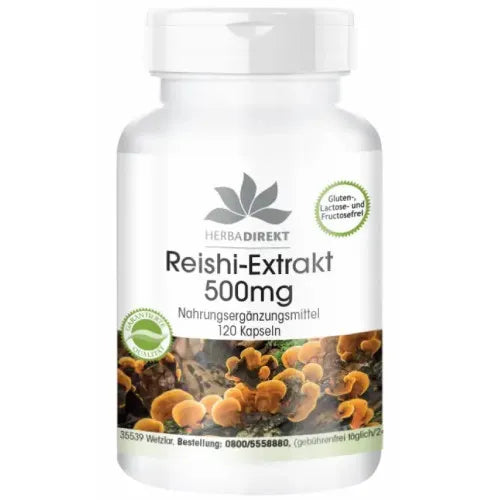 REISHI EXTRACT 500 mg capsules 120 pcs - UKDorf 