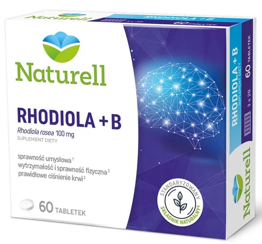 RHODIOLA + B Naturell x 60 tablets