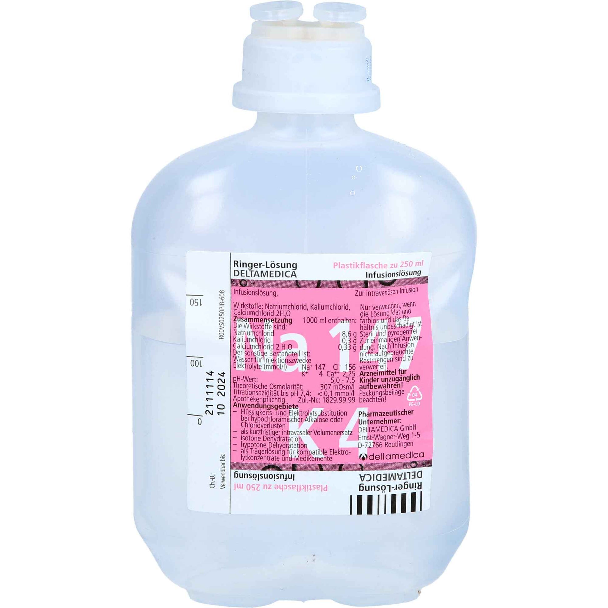 RINGER SOLUTION DELTAMEDICA Plastic