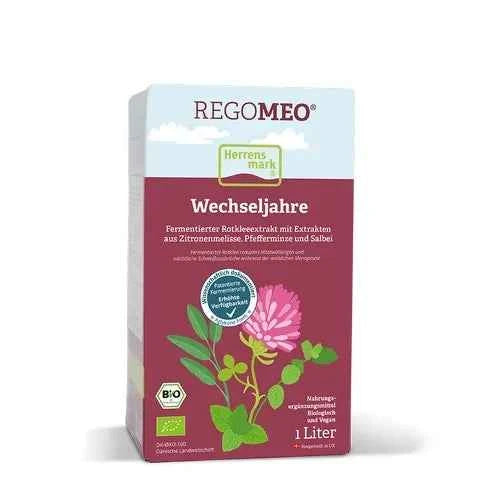 Red clover, emon balm, peppermint, sage, RegoMeo