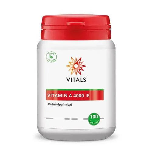 Retinyl palmitate, VITAMIN A 4000 IU capsules 100 pcs - UKDorf 