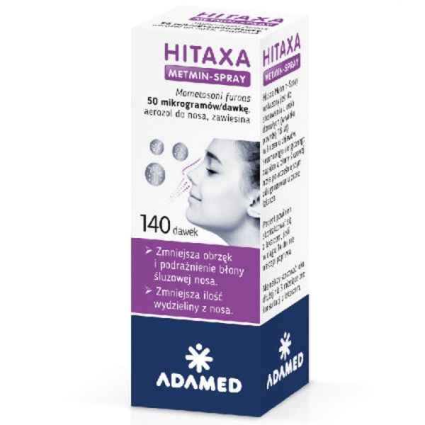 Rhinitis, Sneezing, itching, nasal congestion, Hitaxa Metmin - Nasal Spray