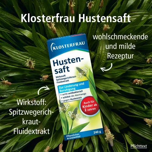 Ribwort leaf cough syrup
