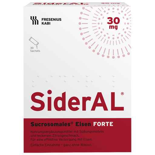 SIDERAL Iron FORTE 30 mg Citrus Fruit Sach.Gran.