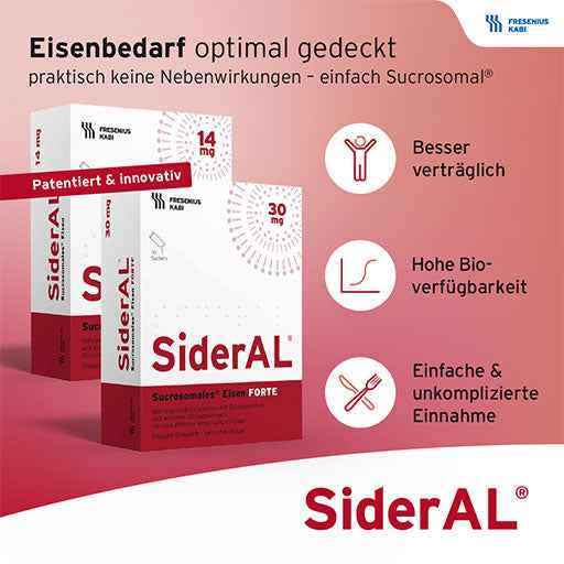 SIDERAL Iron FORTE 30 mg Citrus Fruit Sach.Gran.