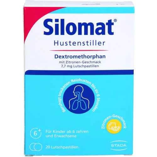 SILOMAT Cough Suppressant DMP Lemon Flavored 7.7mg LUP 20 Tablets
