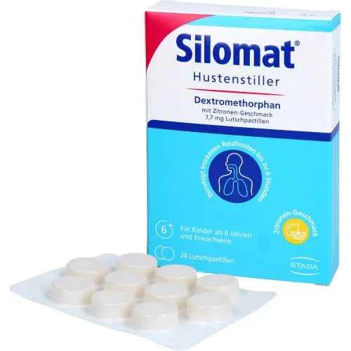 SILOMAT Cough Suppressant DMP Lemon Flavored 7.7mg LUP 20 Tablets
