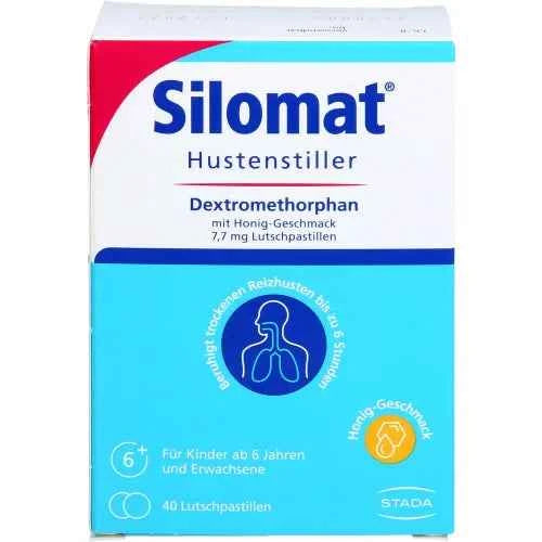 SILOMAT Cough Suppressant DMP with Honey Flavor 7.7mg LUP 40 tablets