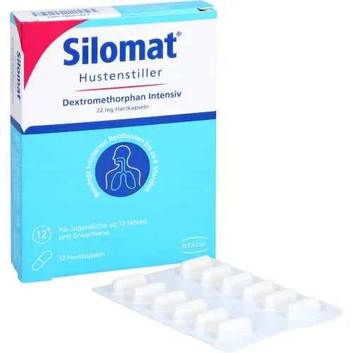 SILOMAT Cough Suppressant Dextromethorphan Intensive 12 tablets