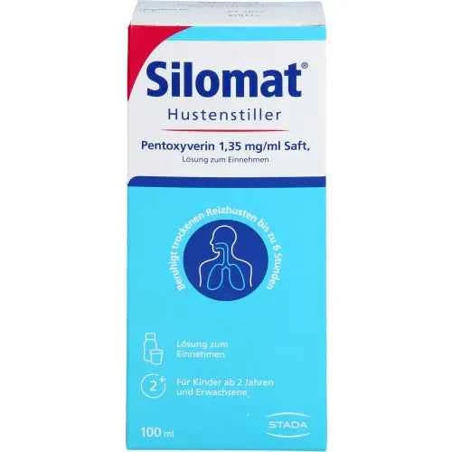 SILOMAT cough suppressant pentoxyverine 1.35 juice 100 ml