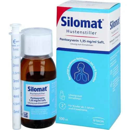 SILOMAT cough suppressant pentoxyverine 1.35 juice 100 ml
