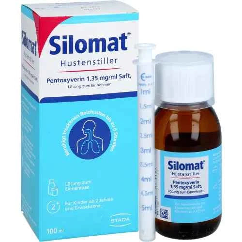 SILOMAT cough suppressant pentoxyverine 1.35 juice 100 ml