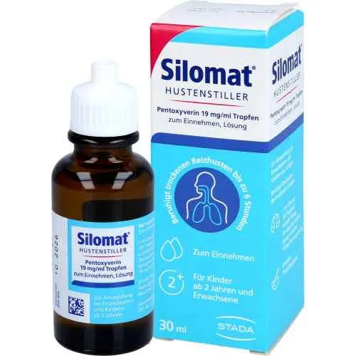 SILOMAT cough suppressant pentoxyverine 19 mg-ml TEI 30 ml