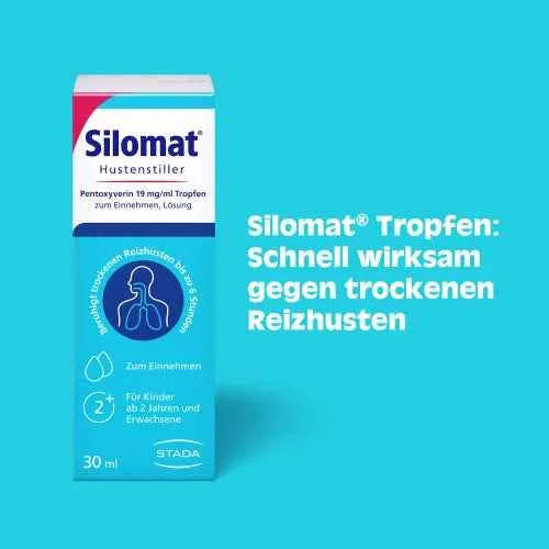 SILOMAT cough suppressant pentoxyverine 19 mg-ml TEI 30 ml