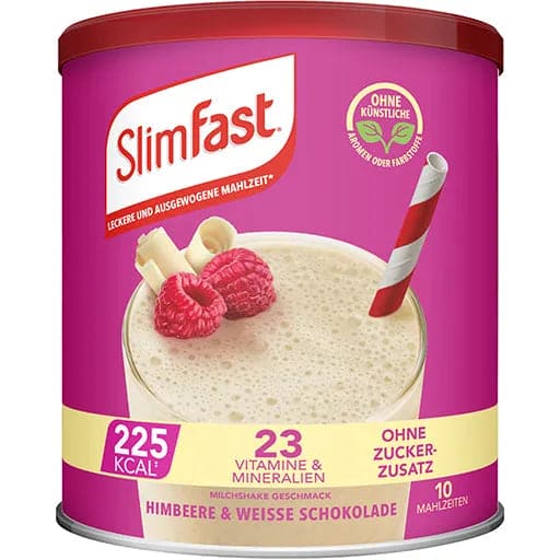 SLIM FAST powder raspberry+white chocolate - UKDorf 