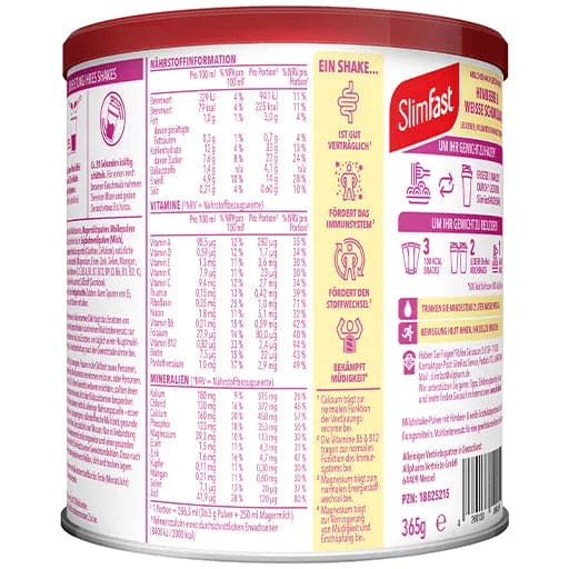SLIM FAST powder raspberry+white chocolate - UKDorf 