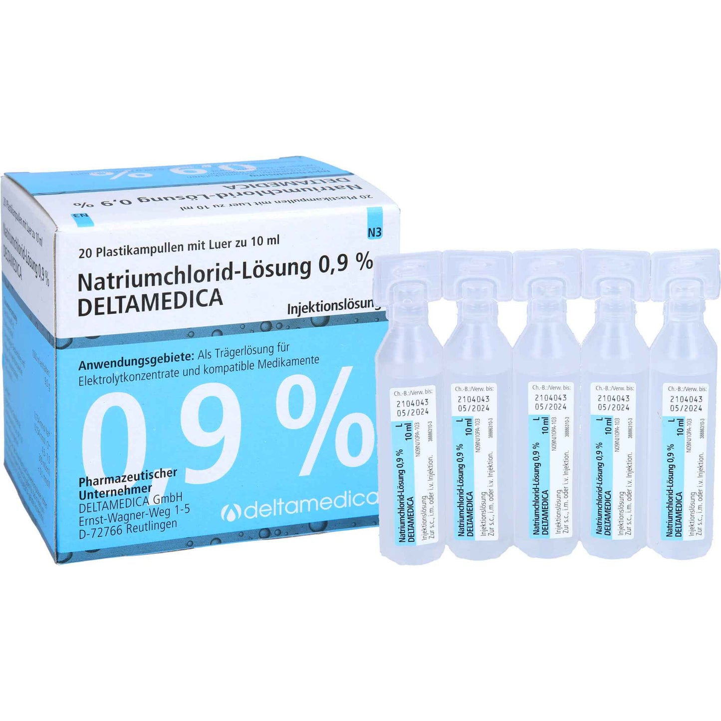 SODIUM CHLORIDE solution 0.9% Deltamedica Luer Pl.