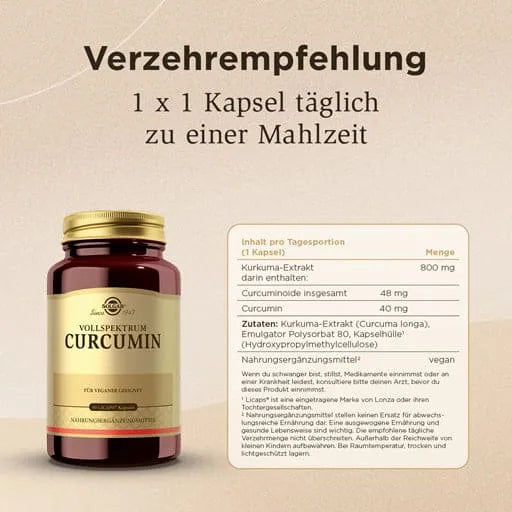 SOLGAR Full Spectrum Curcumin Capsules - UKDorf 