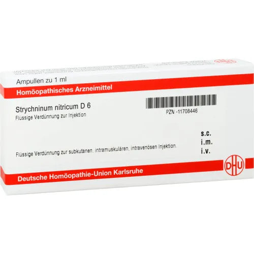 STRYCHNINUM NITRICUM D 6 ampoules