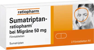 SUMATRIPTAN-ratiopharm for migraine 50 mg film-coated tablets - UKDorf 