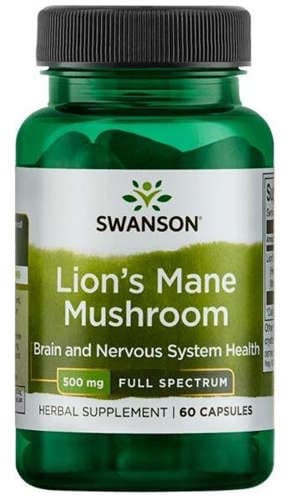 SWANSON Full Spectrum Lion's Mane mushroom (Hericium erinaceus) 500mg