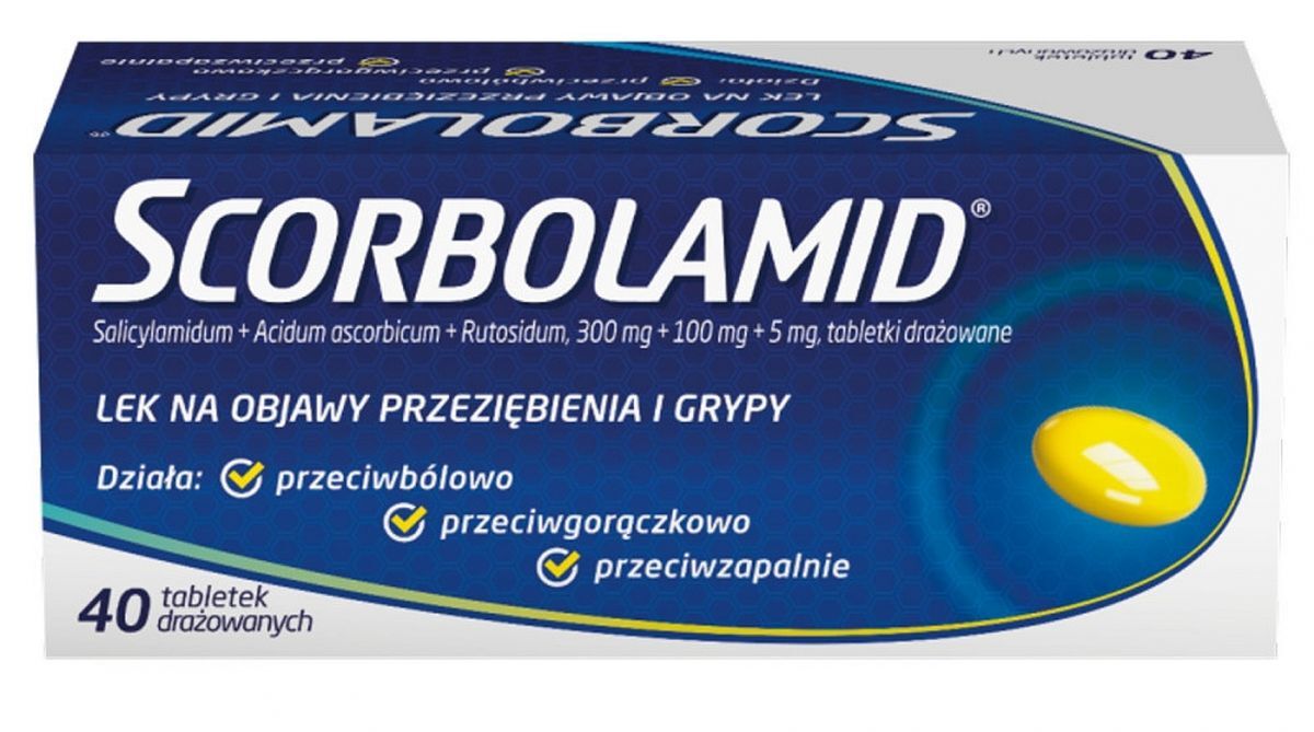 Salicylamide, ascorbic acid and rutoside, Scorbolamid x 40