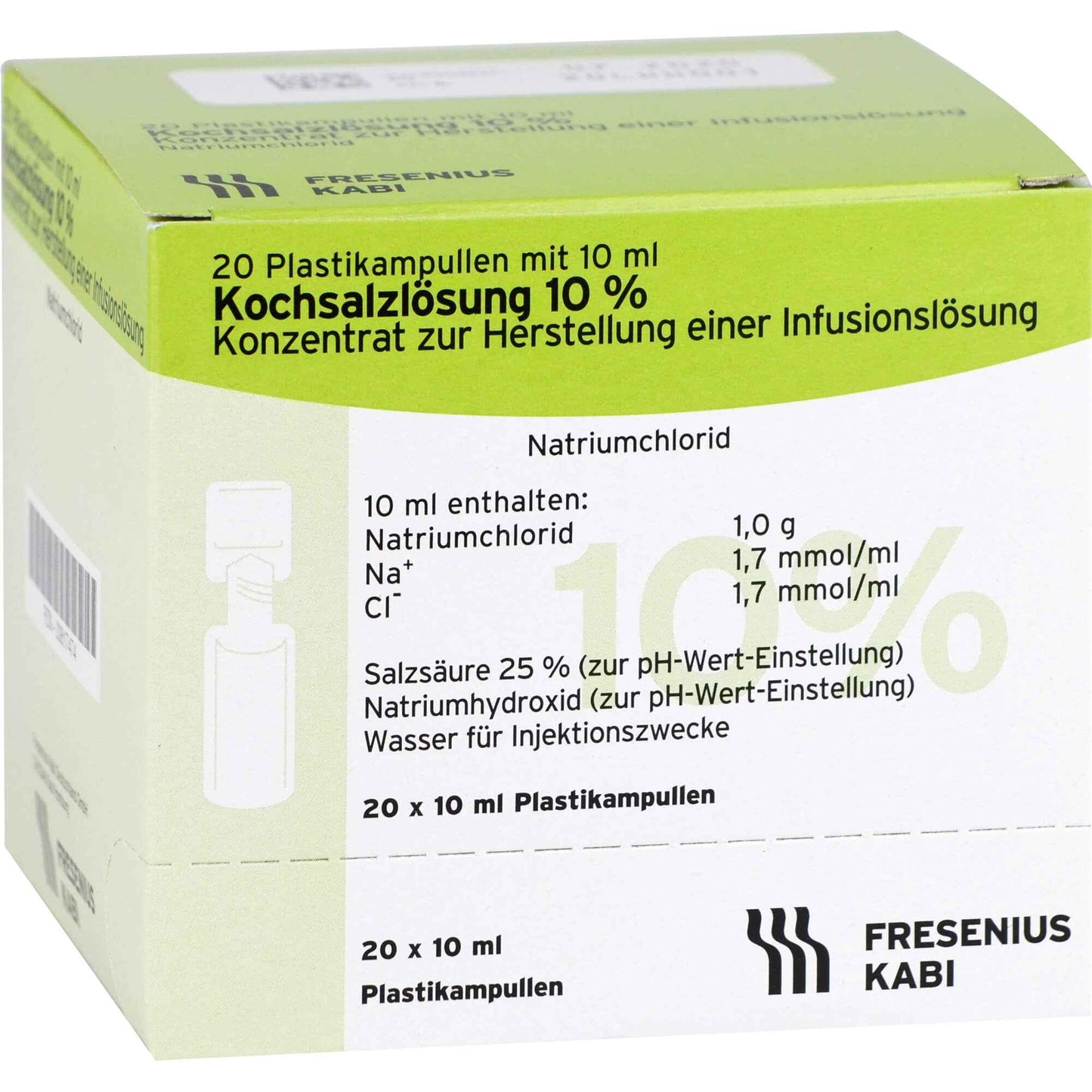 Saline solution 10% concentrate for infusion