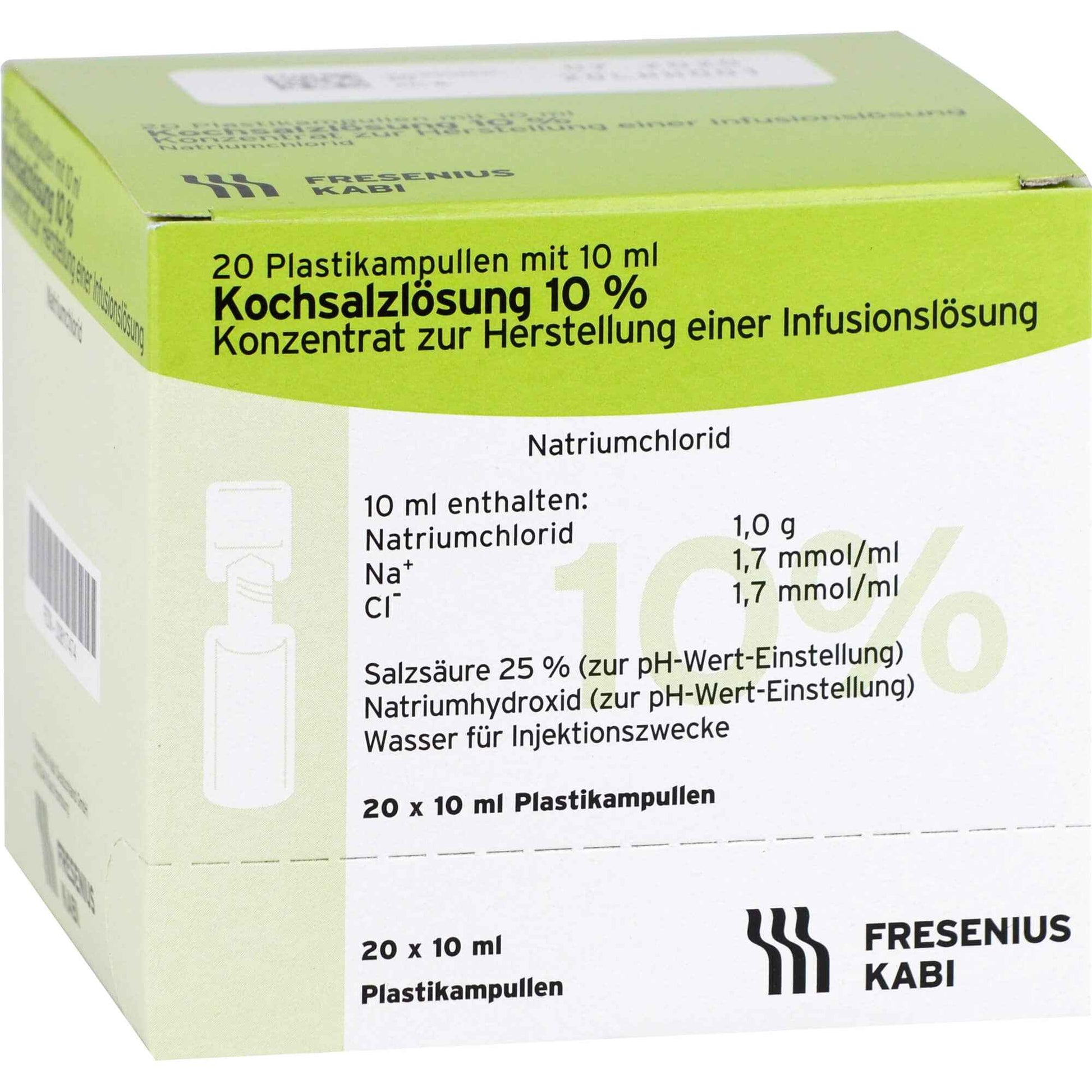 Saline solution 10% concentrate for infusion