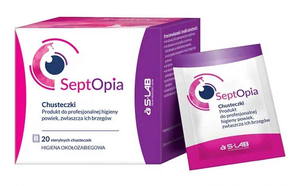 SeptOpia Eyelid Wipes 20 pcs