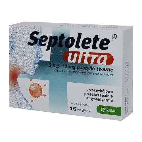 Septolete Ultra 3mg + 1mg x 16 lozenge