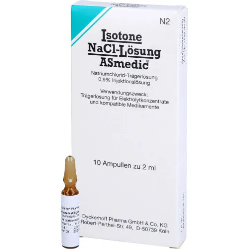 Sodium chloride ISOTONE NaCl solution ASmedic injection solution ampoules