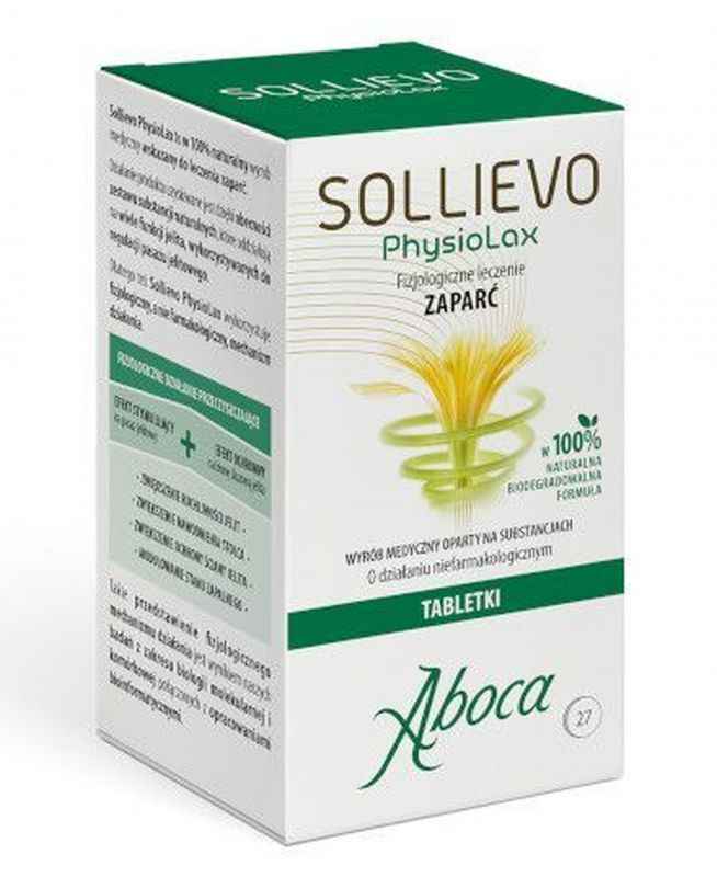 Sollievo PhysioLax x 27 tablets, constipation treatments