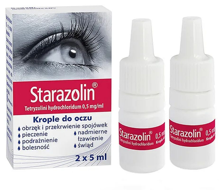 Starazolin 0.5mg Eye drops 2x5ml
