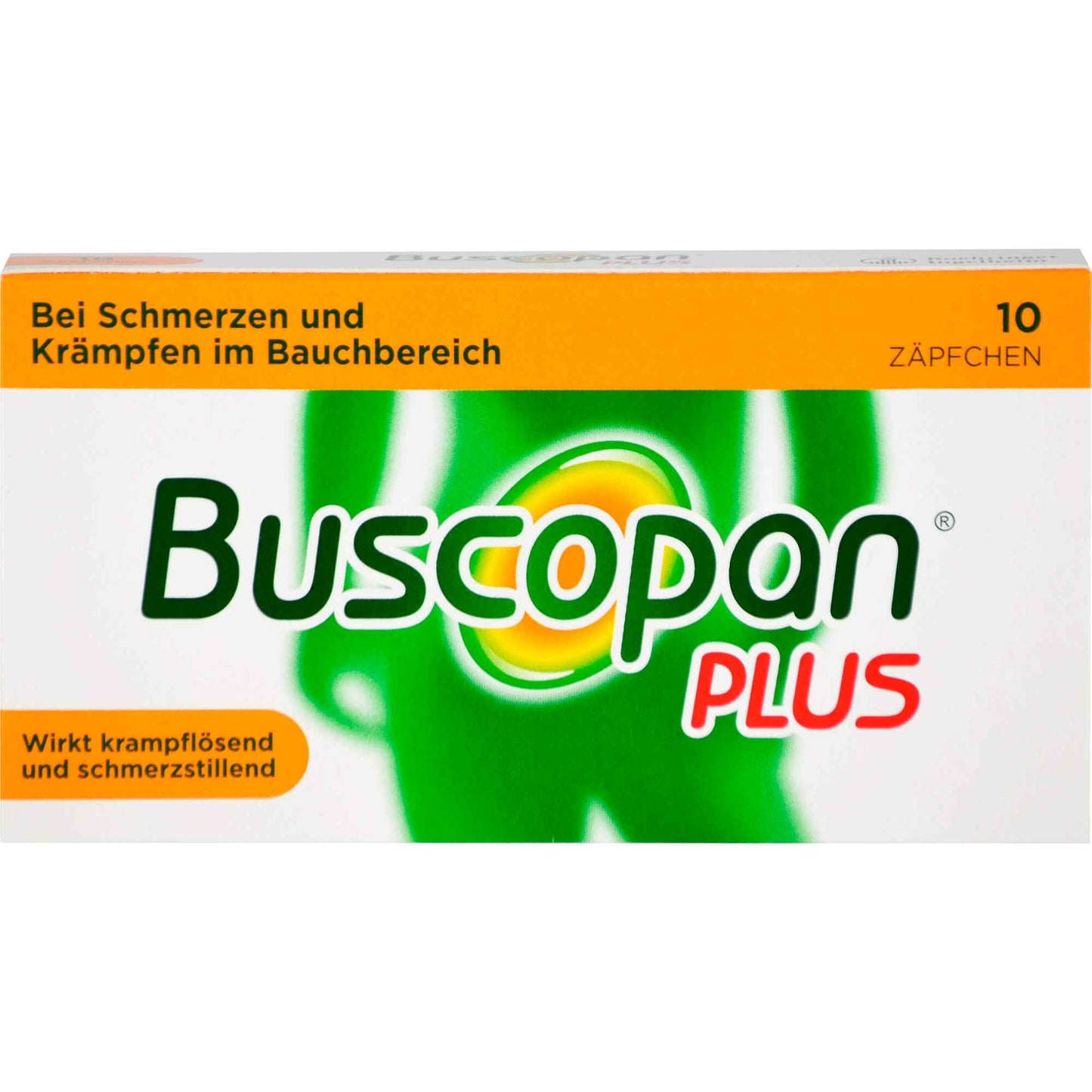 Stomach pain, BUSCOPAN plus suppositories